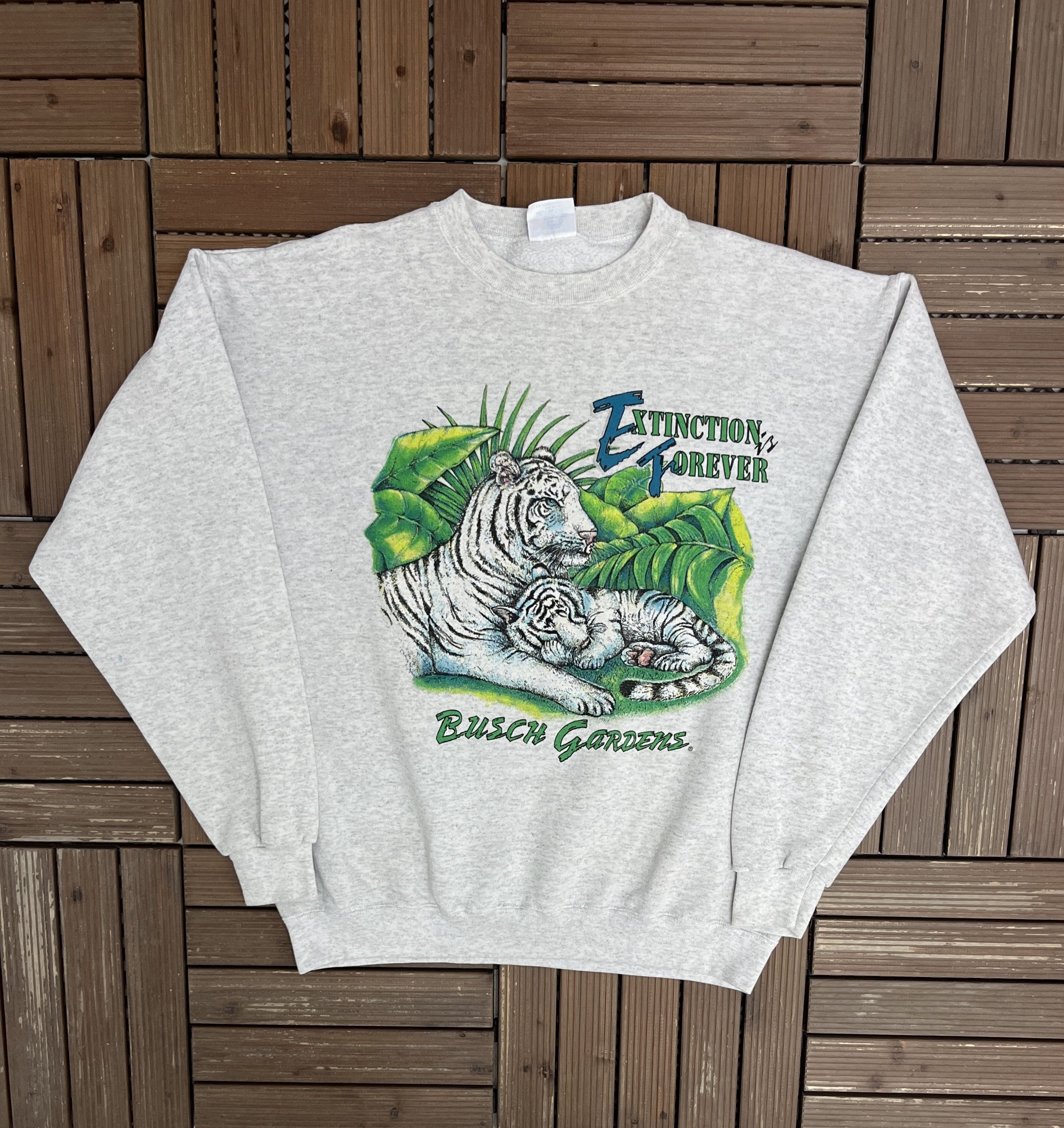 Vintage Busch Gardens Extinction Is Forever Vintage Crewneck Size US L / EU 52-54 / 3 - 1 Thumbnail