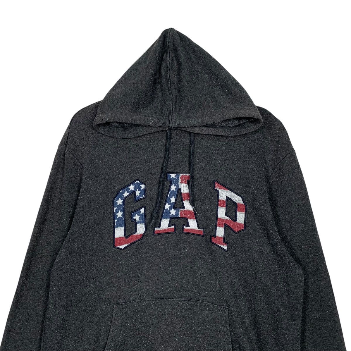 Gap Vintage Gap USA Flag Big Logo Hoodie Size US M / EU 48-50 / 2 - 2 Thumbnail