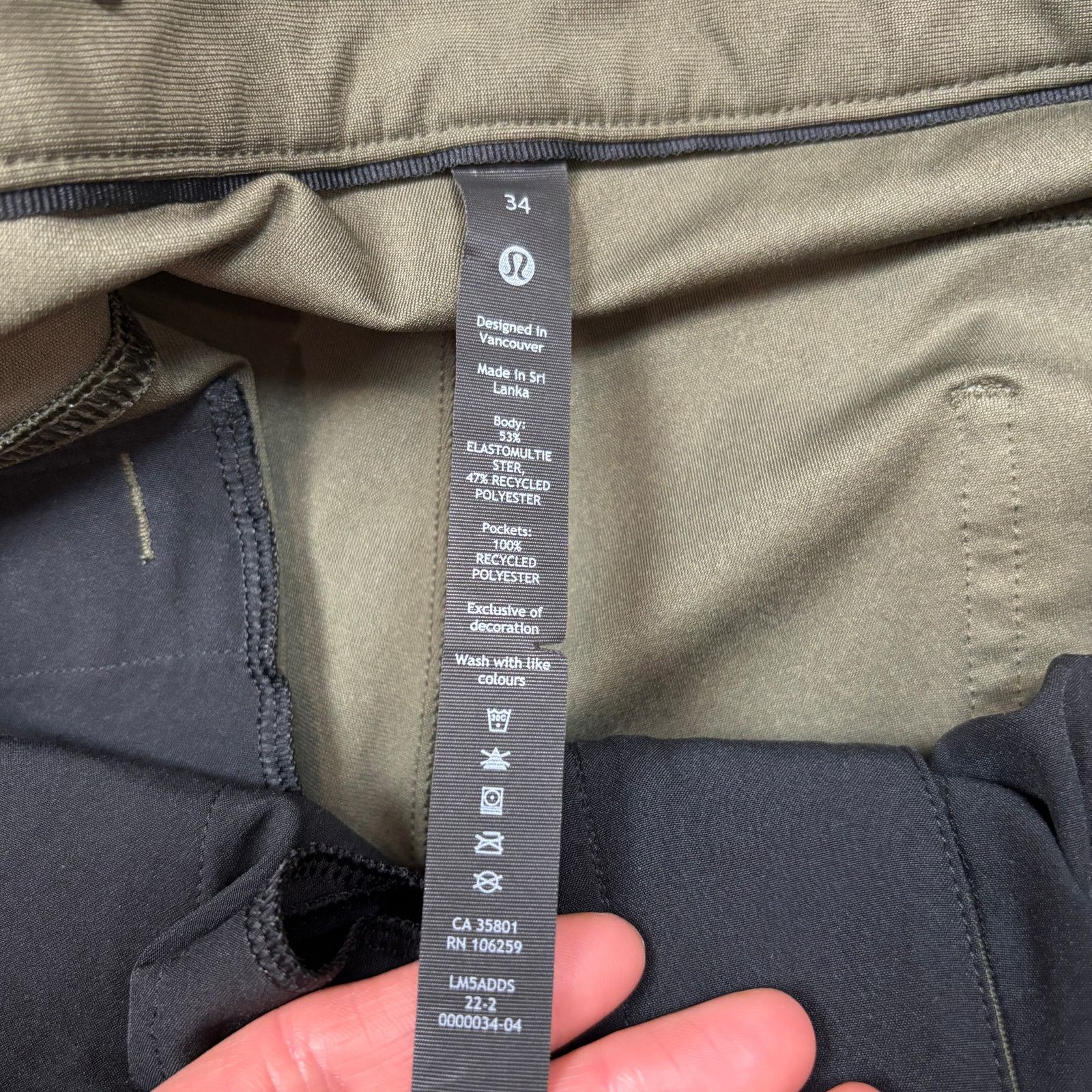 Lululemon Lululemon Athletica ABC Classic Fit 5 Pocket Pants Men's 34 Size US 34 / EU 50 - 4 Thumbnail