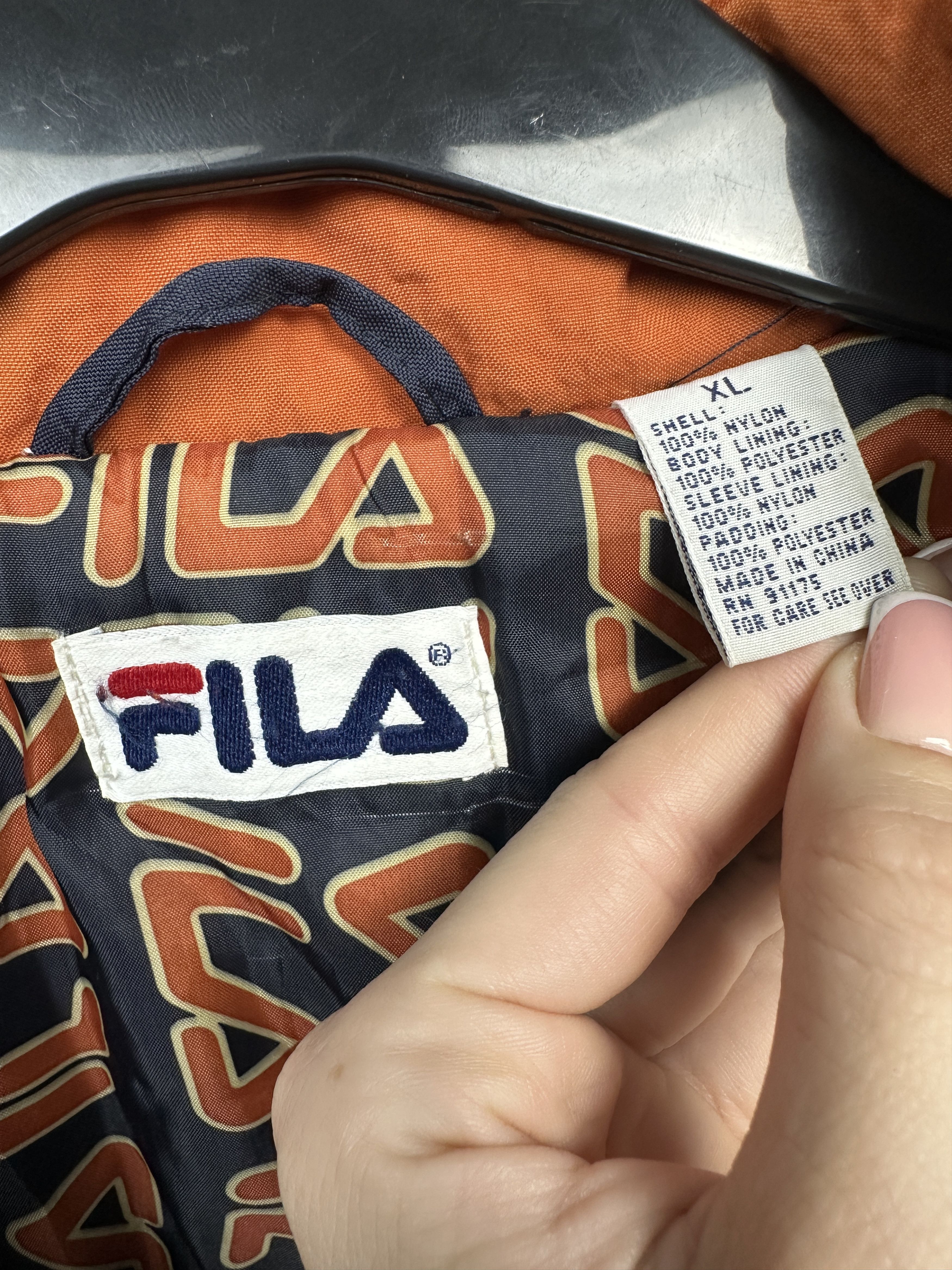 Fila Fila 90s Vintage Mens Nylon Insulated Jacket Size US XL / EU 56 / 4 - 3 Thumbnail