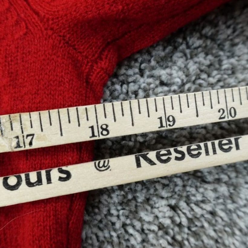 Charter Club Charter Club Sweater Womens M Red Cashmere Crewneck Knit Pullover Casual Solid Light-Weight Warm, Long Sleeve, Classic Theme Size M / US 6-8 / IT 42-44 - 6 Thumbnail