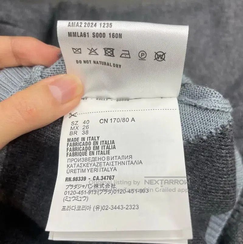 Miu Miu Miu Miu Colorblock Cashmere Blend Long Sleeve Sweater . Size M / US 6-8 / IT 42-44 - 5 Thumbnail
