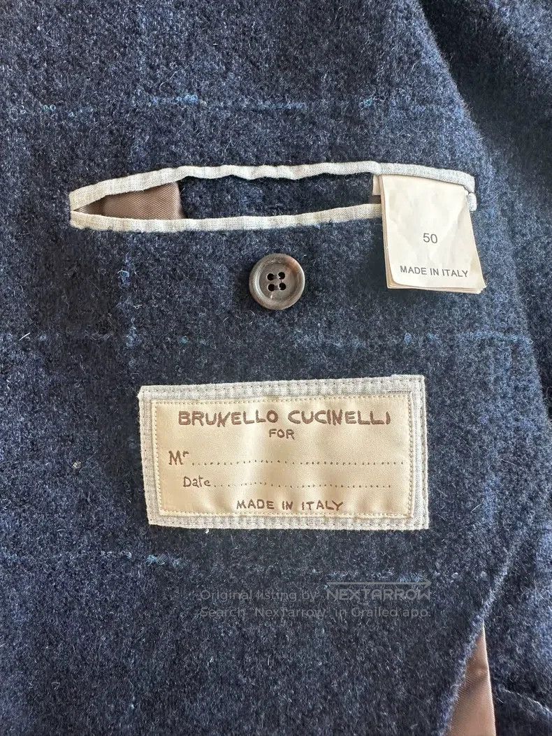 Brunello Cucinelli Brunello Cucinelli Wool/Cashmere Single Breast Suit, Unlin Size 50L - 3 Thumbnail