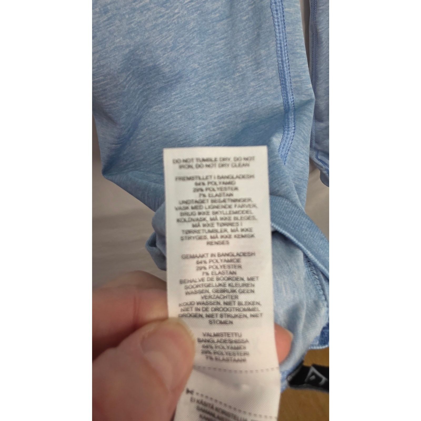 Gymshark Gymshark Adapt Marl Blue Seamless Athletic Gym Leggings Size 25" / US 0 / IT 36 - 7 Thumbnail