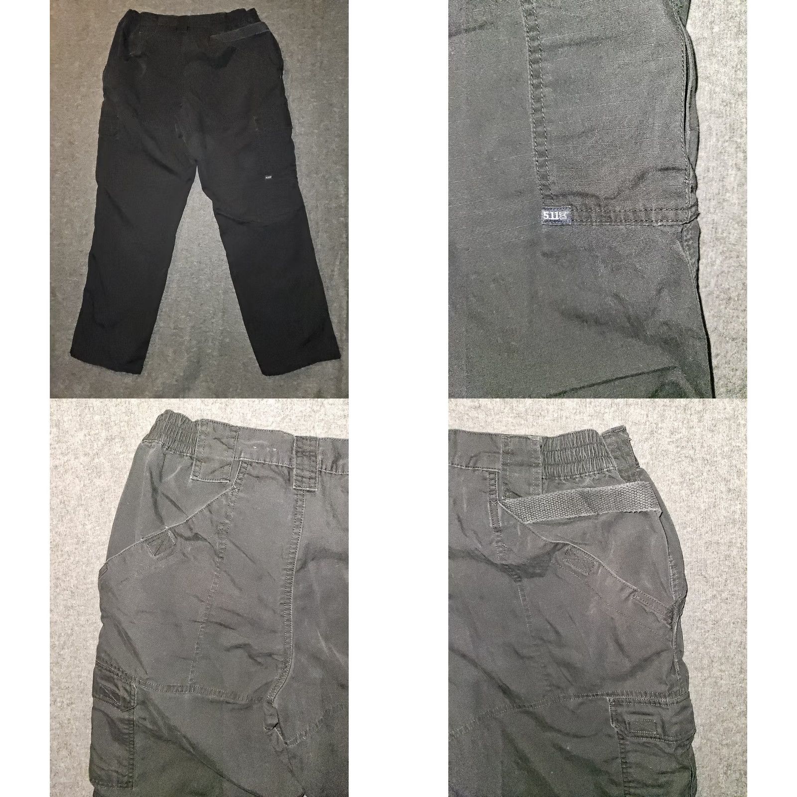 Vintage VINTAGE 5.11 Tactical Cargo Pants Women's 12 Black 8 Pockets Mid Rise Workwear Rip Stop Size 34" / US 12 / IT 48 - 8 Thumbnail