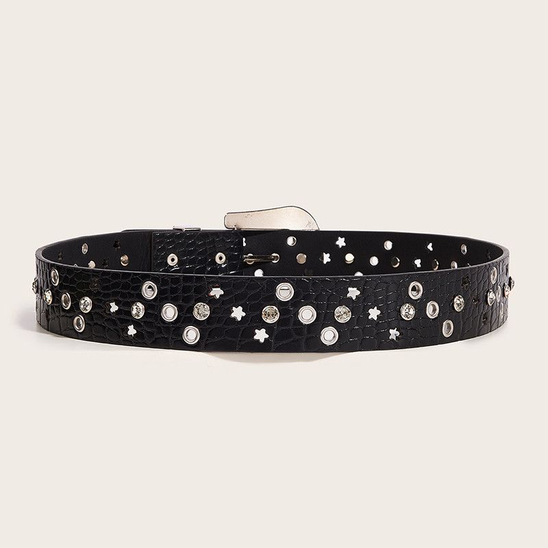 Designer × Japanese Brand × Vintage Punk Diamond Butterfly Rivet Belt Vintage Size ONE SIZE - 3 Thumbnail