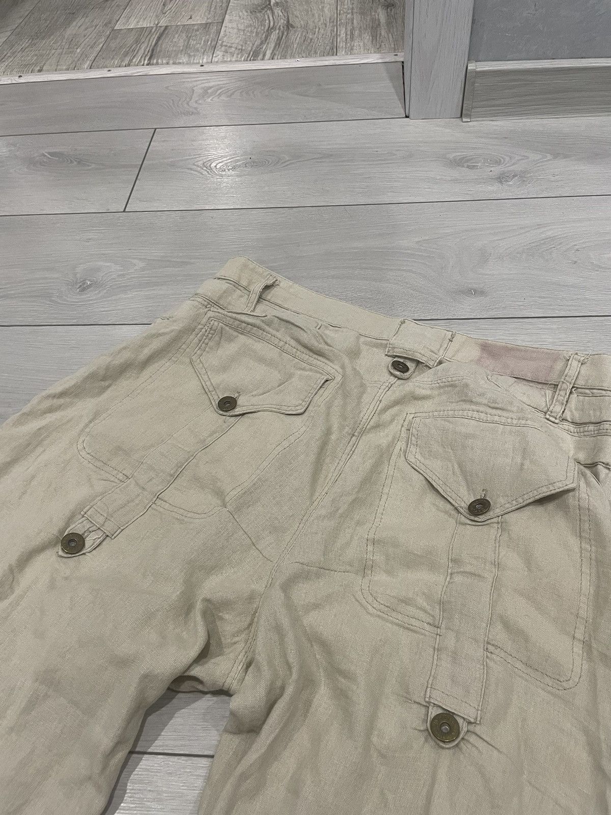Dolce & Gabbana × If Six Was Nine Dolce Gabbana linen trousers 90s pants multipocket desert y2 Size US 33 - 11 Thumbnail
