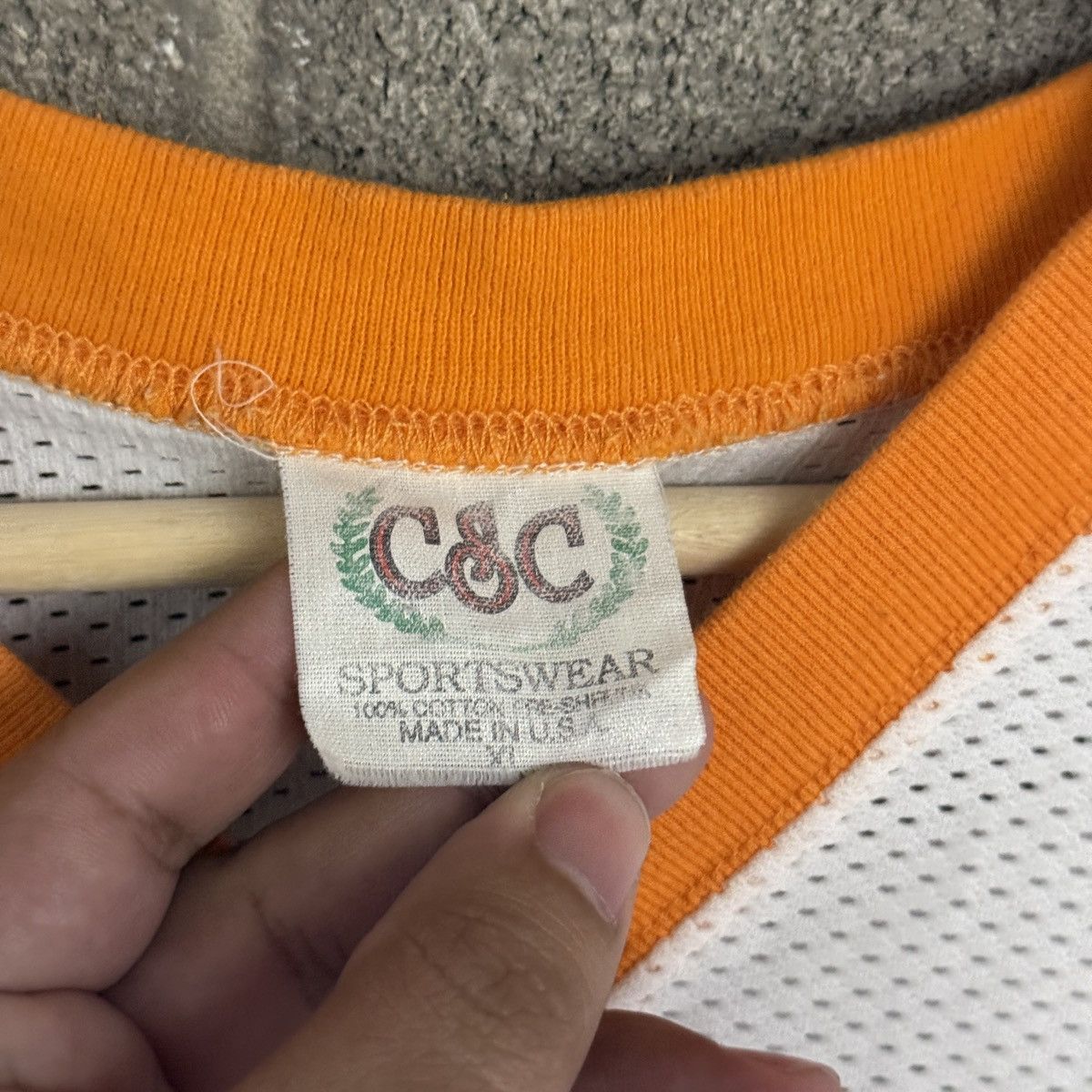 Other Vintage 90s C&C Tennessee Volunteers White Jersey Mens XL Size US XL / EU 56 / 4 - 3 Thumbnail