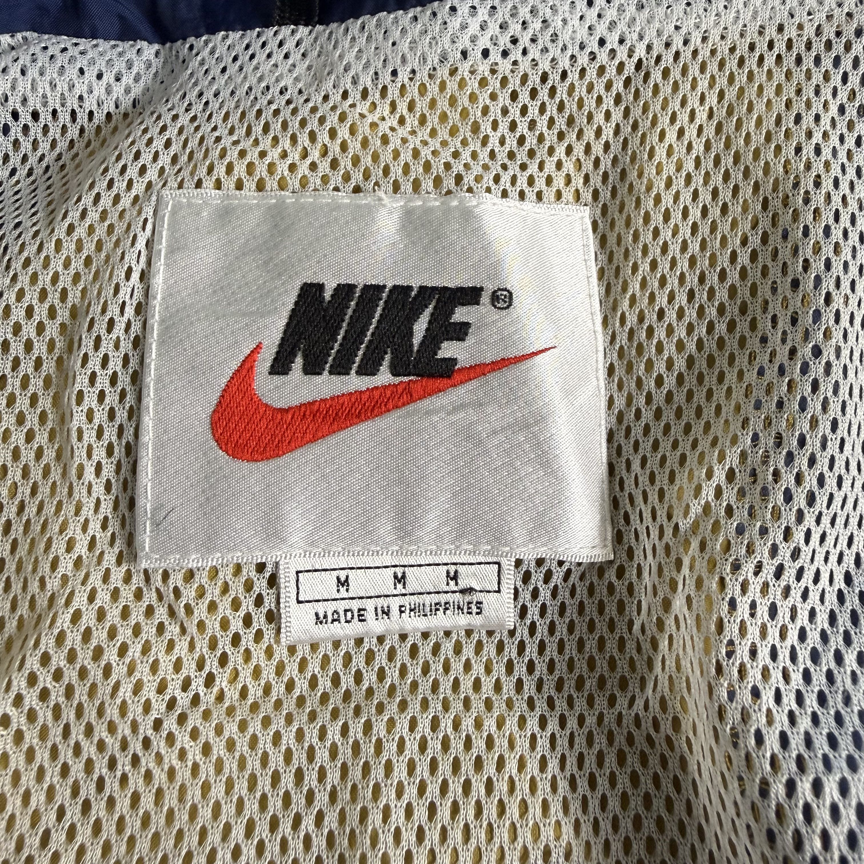 Nike 🔥RARE🔥Vintage Nike Swoosh Light Jacket Blue Gold Track Top Size US M / EU 48-50 / 2 - 6 Thumbnail