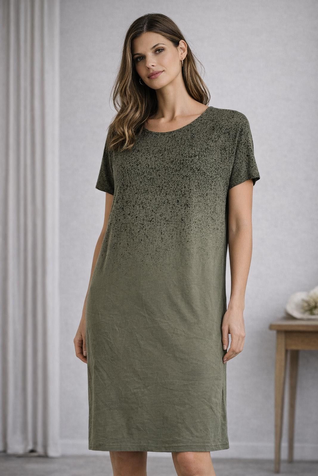 Other Peruvian Connection Olive Knit Dress XL Size XL / US 12-14 / IT 48-50 - 1 Thumbnail