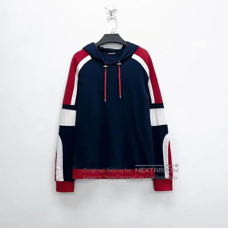 Balmain Balmain Colorblock Cotton Short Sleeve Hoodie . Size US M / EU 48-50 / 2 - 1 Thumbnail