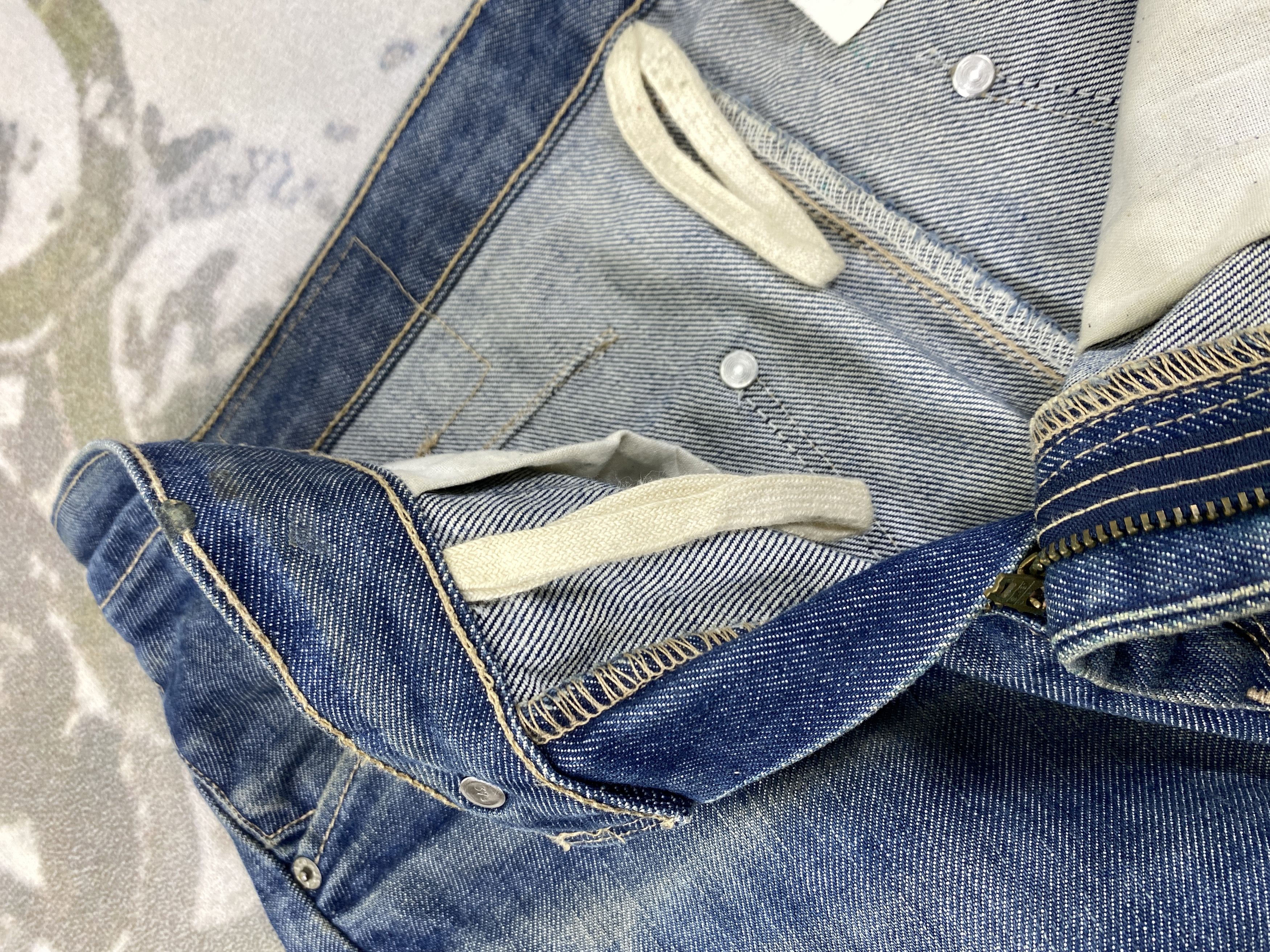 If Six Was Nine Blue Vintage Levi's Engineer Jeans 31x27.5 Denim -JN2109 Size US 31 - 12 Thumbnail