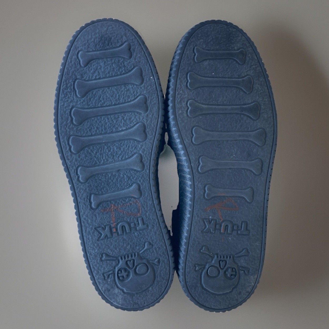 T.U.K. Footwear T.U.K Vegan Black & Navy Leopard D Ring Creeper Shoes W5 M3 Size US 5 / IT 35 - 2 Thumbnail