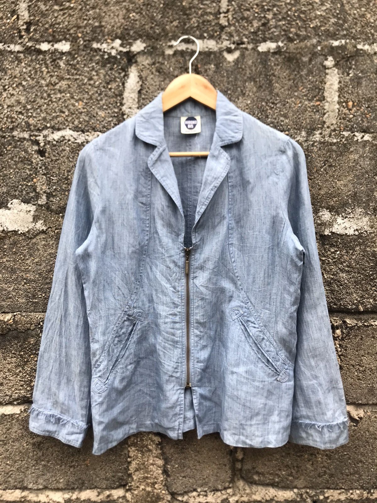Hiroko Koshino Homme × Japanese Brand × Vintage Vintage Hiroko Bis Hiroko Kishino Zipper Jacket- 11 Size M / US 6-8 / IT 42-44 - 1 Thumbnail