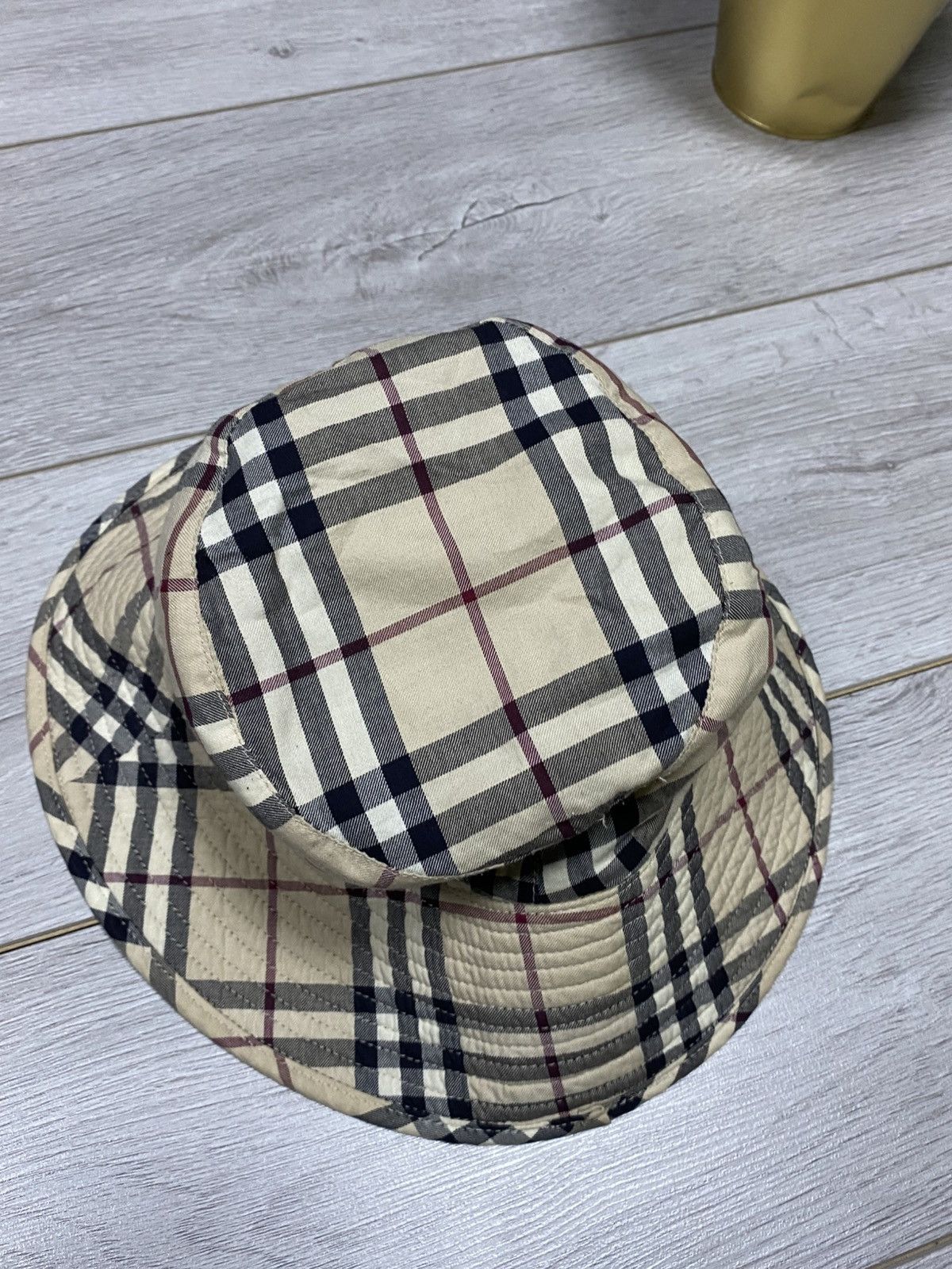 Burberry Burberry London denim bucket hat nova check double-side hat Size ONE SIZE - 7 Thumbnail