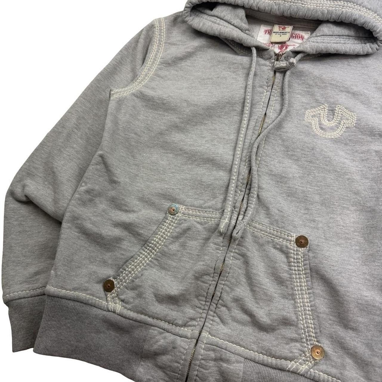 True Religion True Religion Triple Contrast Stitch Hoodie Gray - Small Size US S / EU 44-46 / 1 - 3 Thumbnail