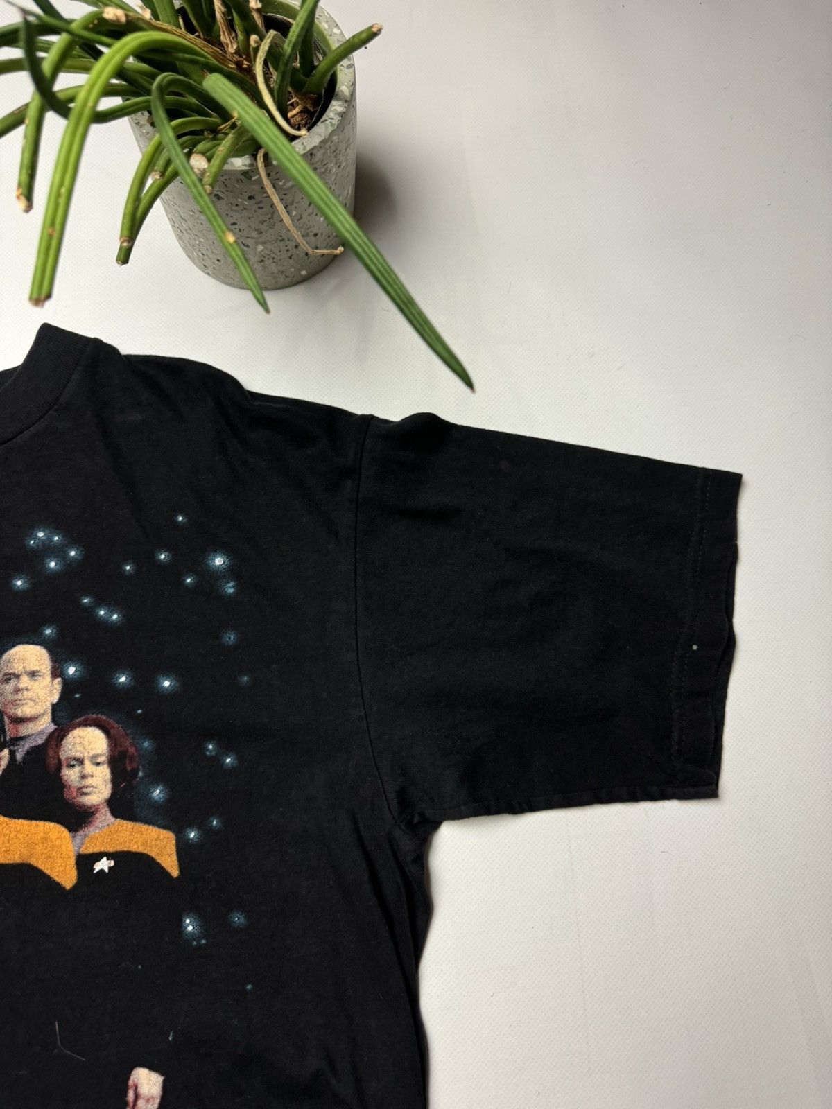 Band Tees × Vintage Rare vintage Star Trek voyager 1995 T-shirt y2k black Size US L / EU 52-54 / 3 - 7 Thumbnail