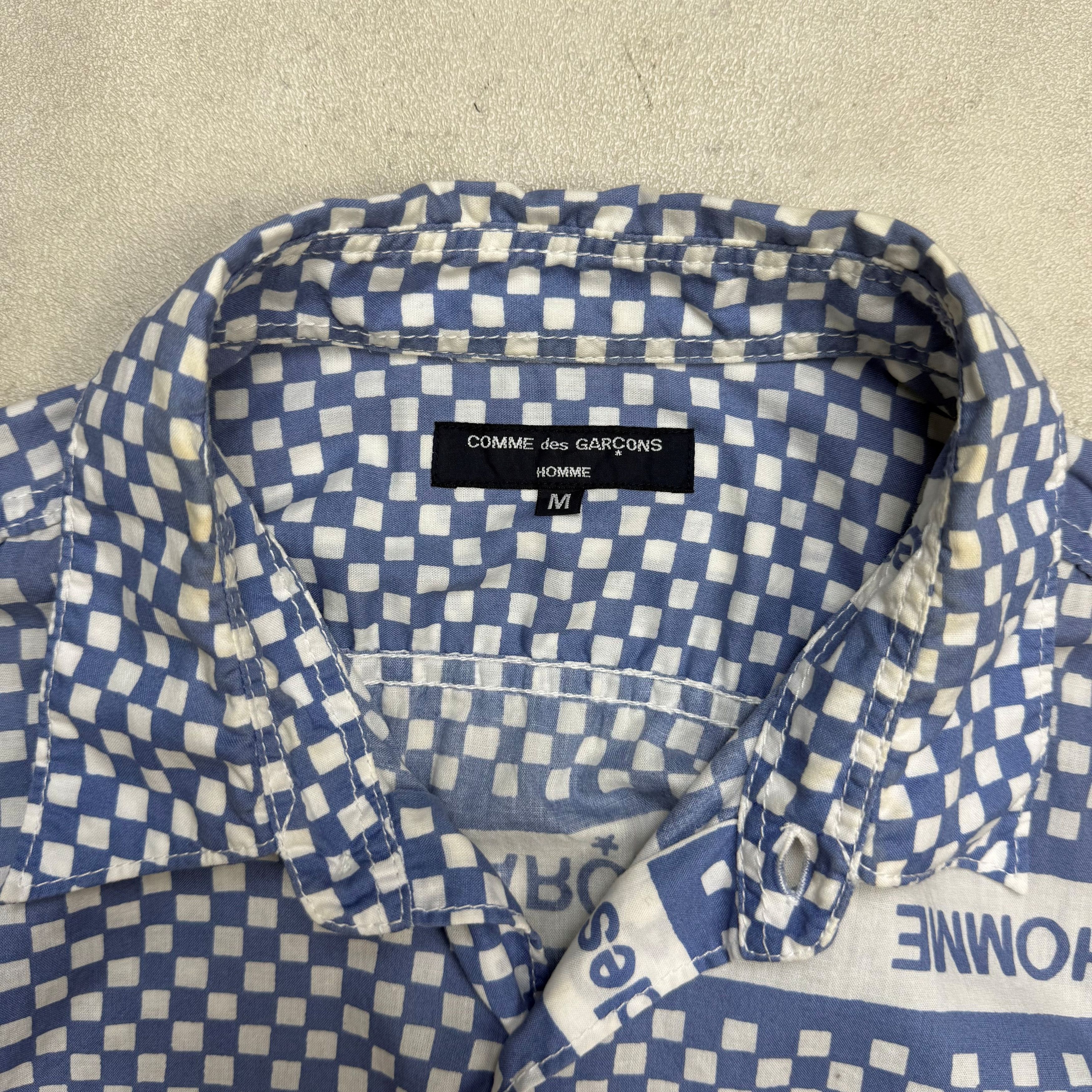 Comme des Garcons SS2003 Comme Des Garcons Homme Checkerboard Shirt Size US M / EU 48-50 / 2 - 5 Thumbnail
