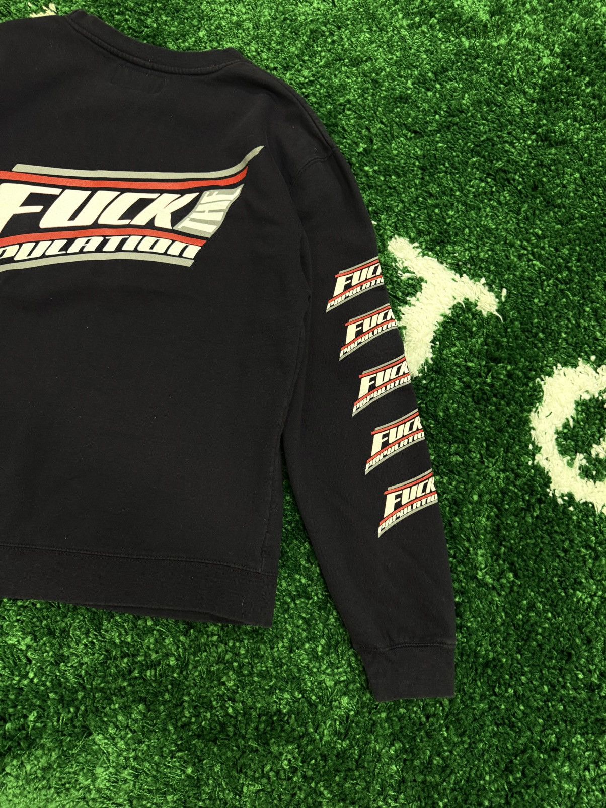 Fuck The Population FTP Squish Crewneck Sweatshirt Navy Medium Size US M / EU 48-50 / 2 - 2 Thumbnail