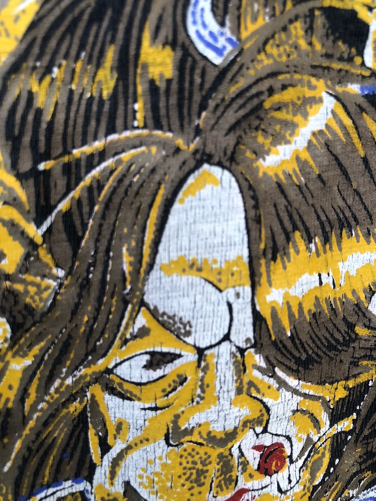 Band Tees × Vintage Vintage 90s SKID ROW Cartoon Artwork Band Tee Size US L / EU 52-54 / 3 - 4 Thumbnail
