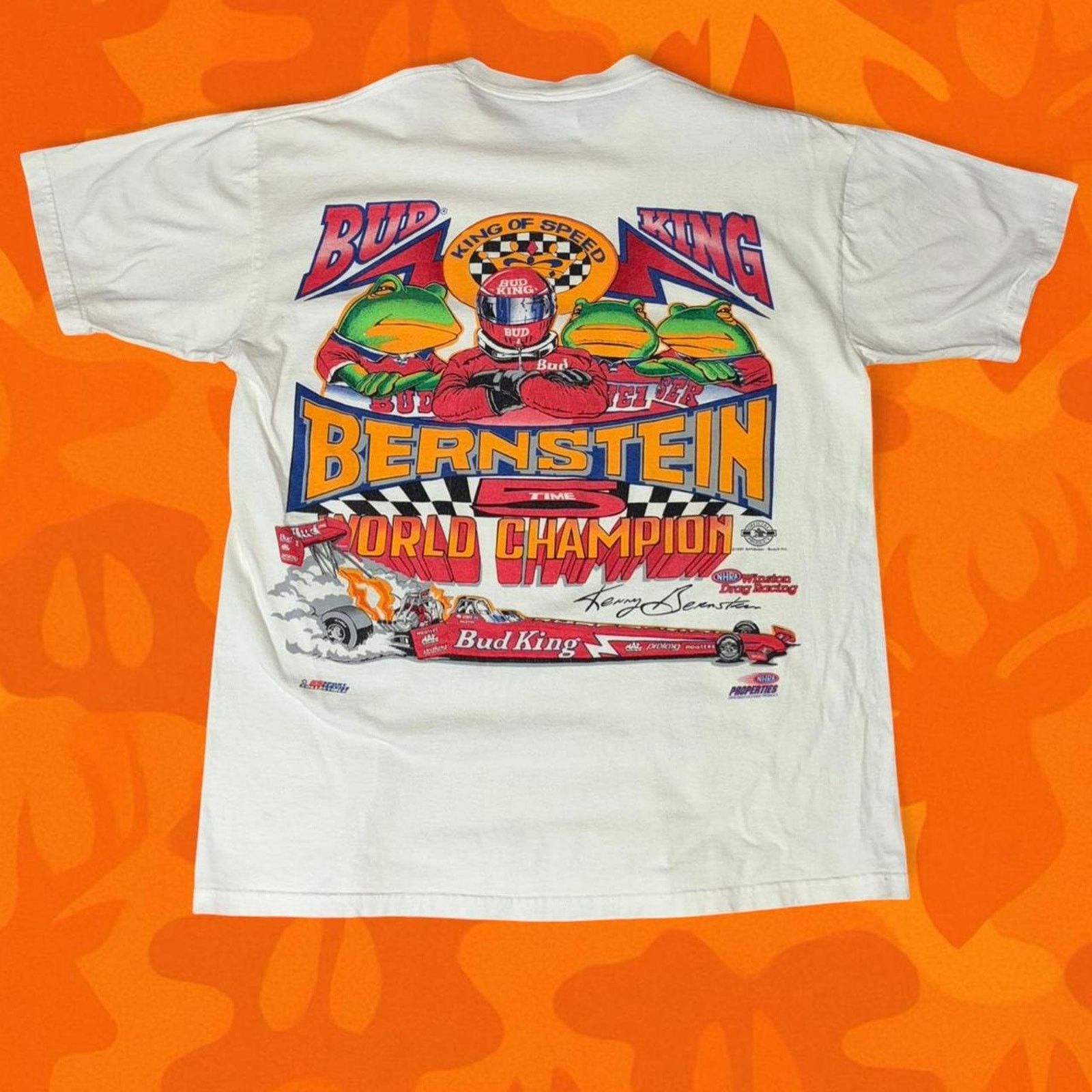 vintage 1997 KENNY BERNSTEIN bud king tee size L