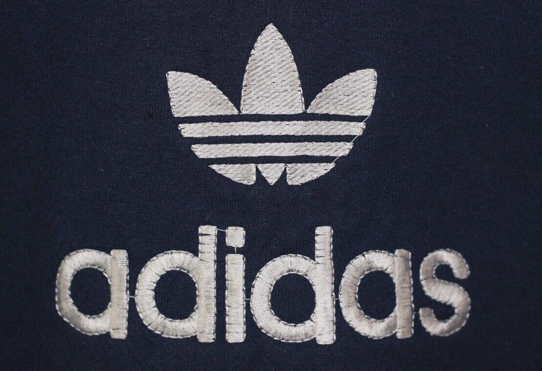 Adidas Vintage Bootleg Adidas Blue Embroidered Crewneck Size XL Size US 36 / EU 52 - 2 Thumbnail