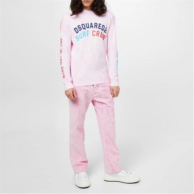 Dsquared2 o1g2r1mq0424 Long Sleeve T-Shirts in Pink Size US L / EU 52-54 / 3 - 4 Thumbnail