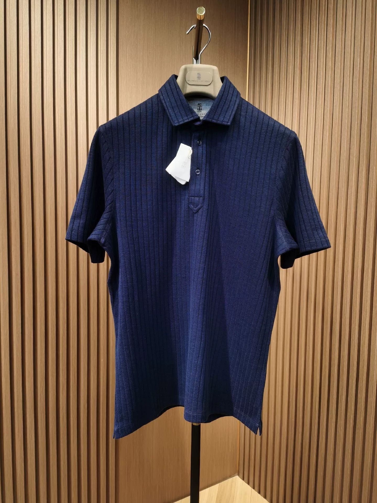 Brunello Cucinelli Brunello Cucinelli Cotton-Linen Polo Shirt Size US M / EU 48-50 / 2 - 1 Thumbnail
