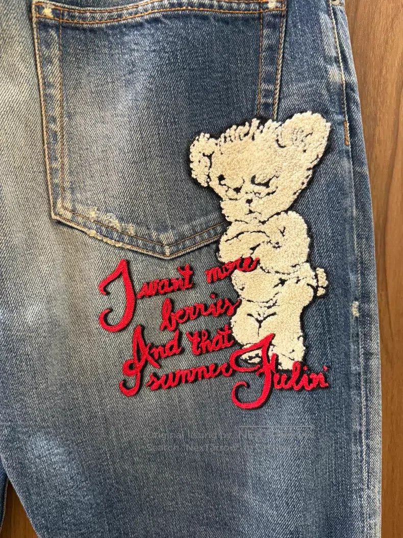 Gucci Gucci Bear-embroidered jeans Size 42" / US 20 - 3 Thumbnail