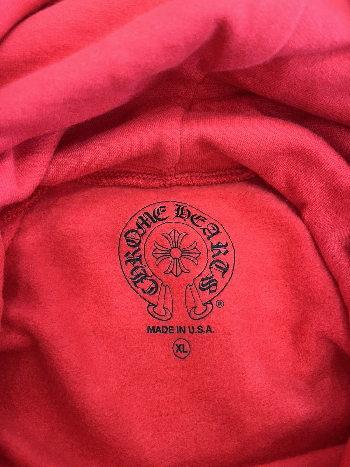 Chrome Hearts Chrome Hearts Logo Hoodie Red Size US XL / EU 56 / 4 - 5 Thumbnail