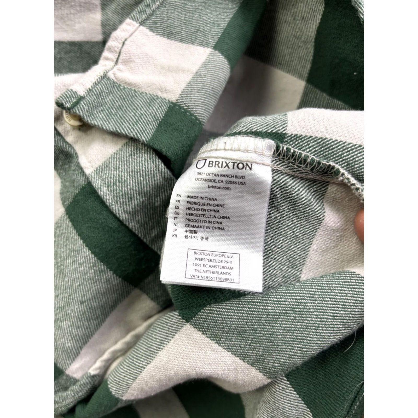 Brixton Brixton Shirt Womens XS Green Plaid Flannel Long Sleeve Button Front Casual Size XS / US 0-2 / IT 36-38 - 6 Thumbnail