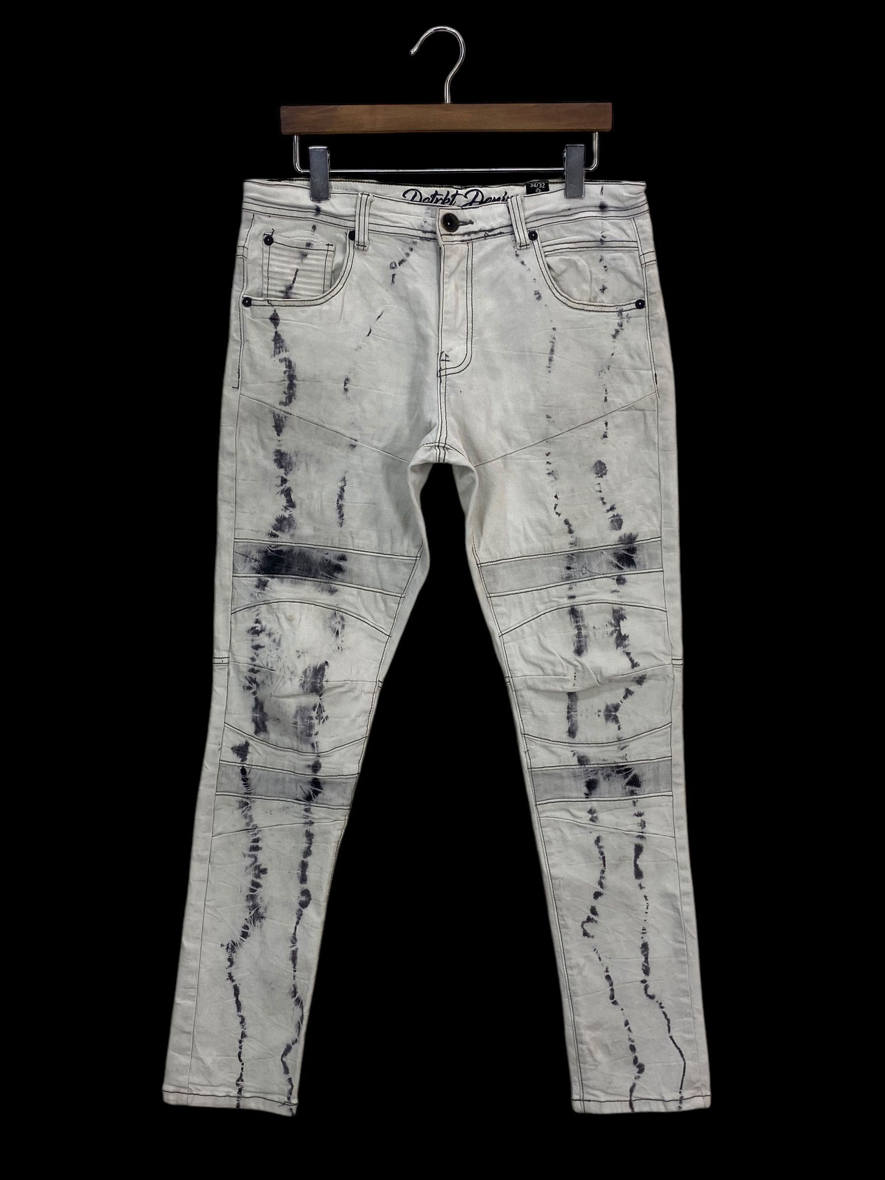 Japanese Brand District Acid Wash Jeans Size US 34 / EU 50 - 2 Thumbnail