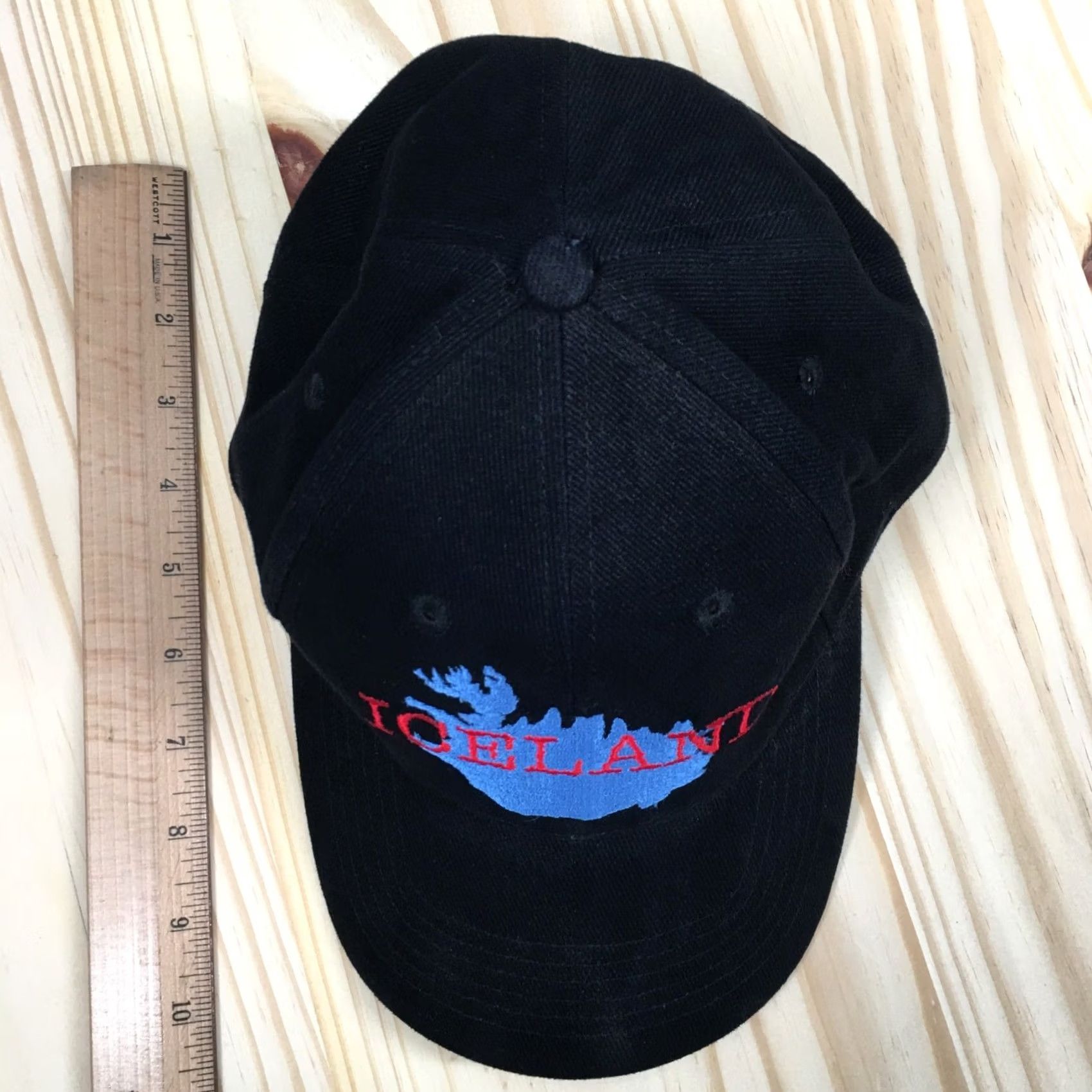 Vintage Iceland Island Baseball Cap Hat Embroidered Cotton Basic Mens One Size Black Size ONE SIZE - 5 Thumbnail