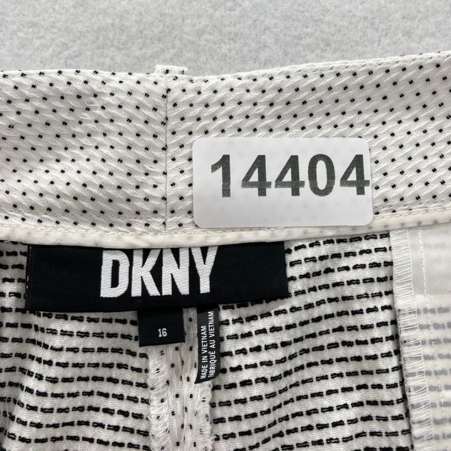 DKNY DKNY The Essex Ankle Pant Women's 16 White Stretch Fabric Slim Leg Cropped NWT Size 38" / US 16 / IT 52 - 6 Thumbnail