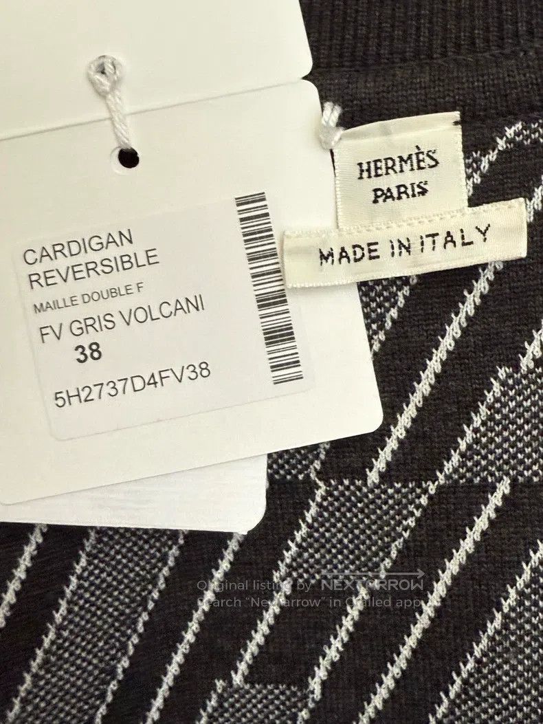 Hermes Hermes New Fall/Winter Women's Double-sided Open Cardigan, Size XS / US 0-2 / IT 36-38 - 7 Thumbnail