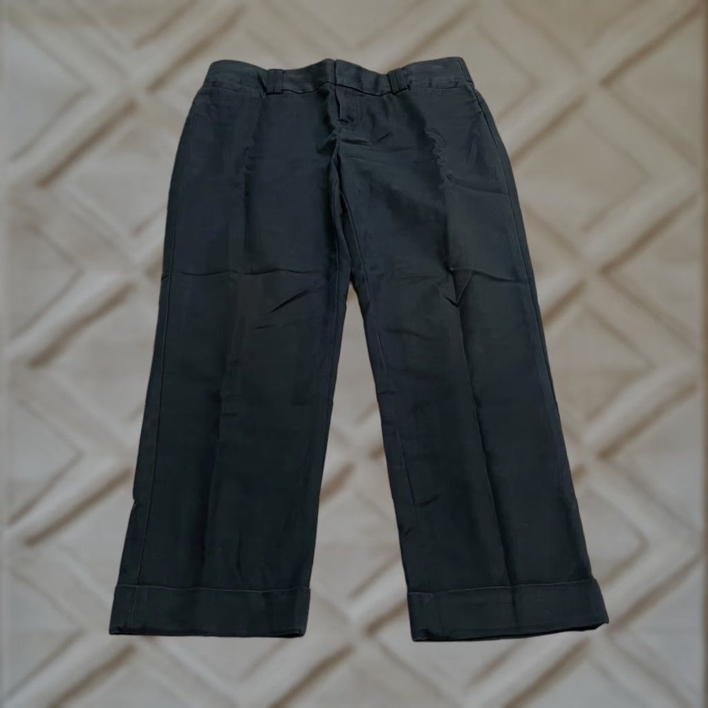 Banana Republic Banana Republic Martin-Fit Dress Pants Women 10 Black Straight 32x24.5 Casual City Preppy Mens Womens Size 32" / US 10 / IT 46 - 1 Thumbnail