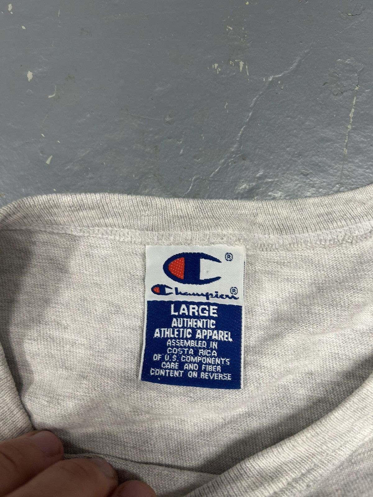 Champion × NFL × Vintage Crazy Vintage 90s Essential Dallas Cowboys Grey NFL T-Shirt Size US L / EU 52-54 / 3 - 4 Thumbnail