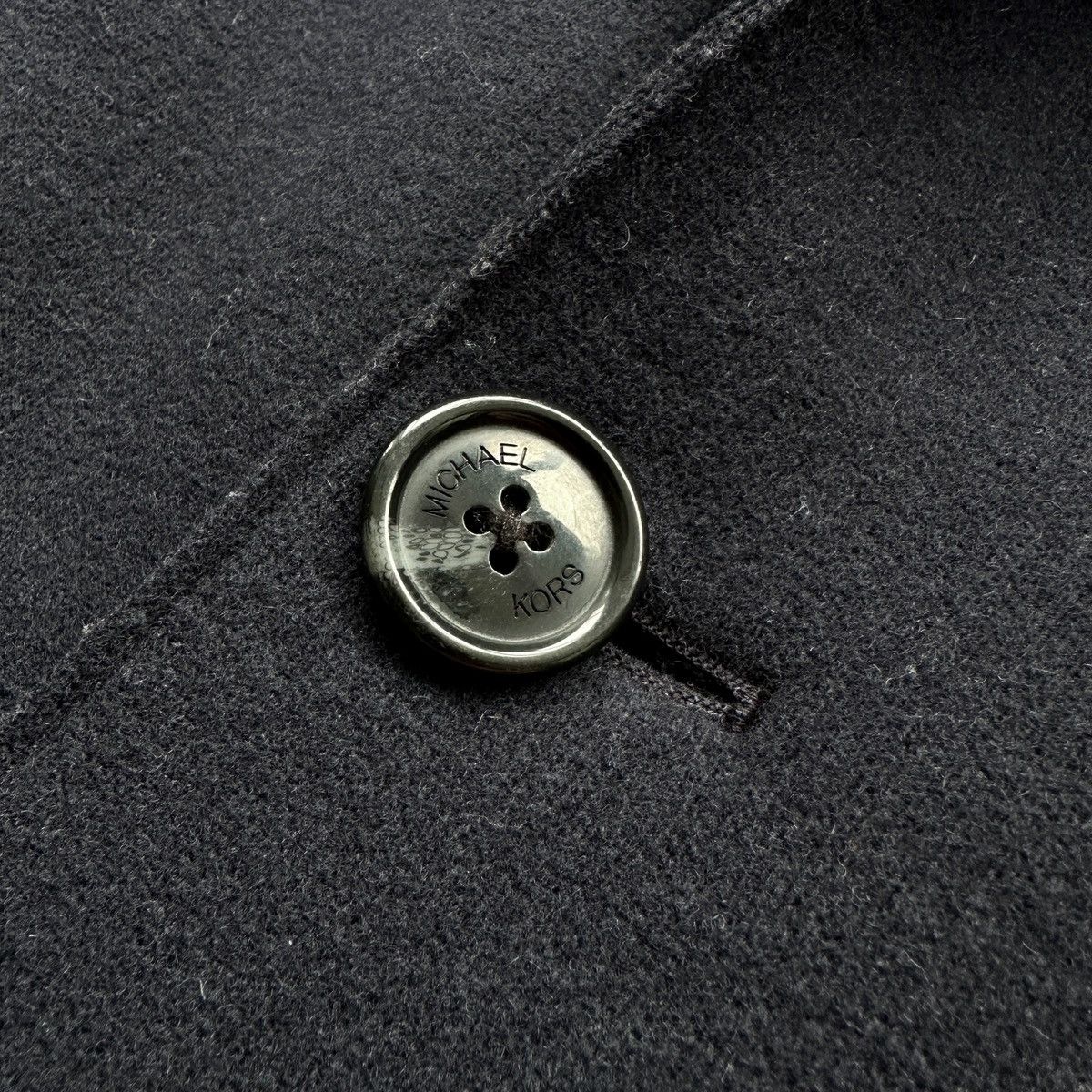 Michael Kors Men’s Michael Kors Wool Coat Button Jacket Dark Blue Size: S Size US S / EU 44-46 / 1 - 8 Thumbnail
