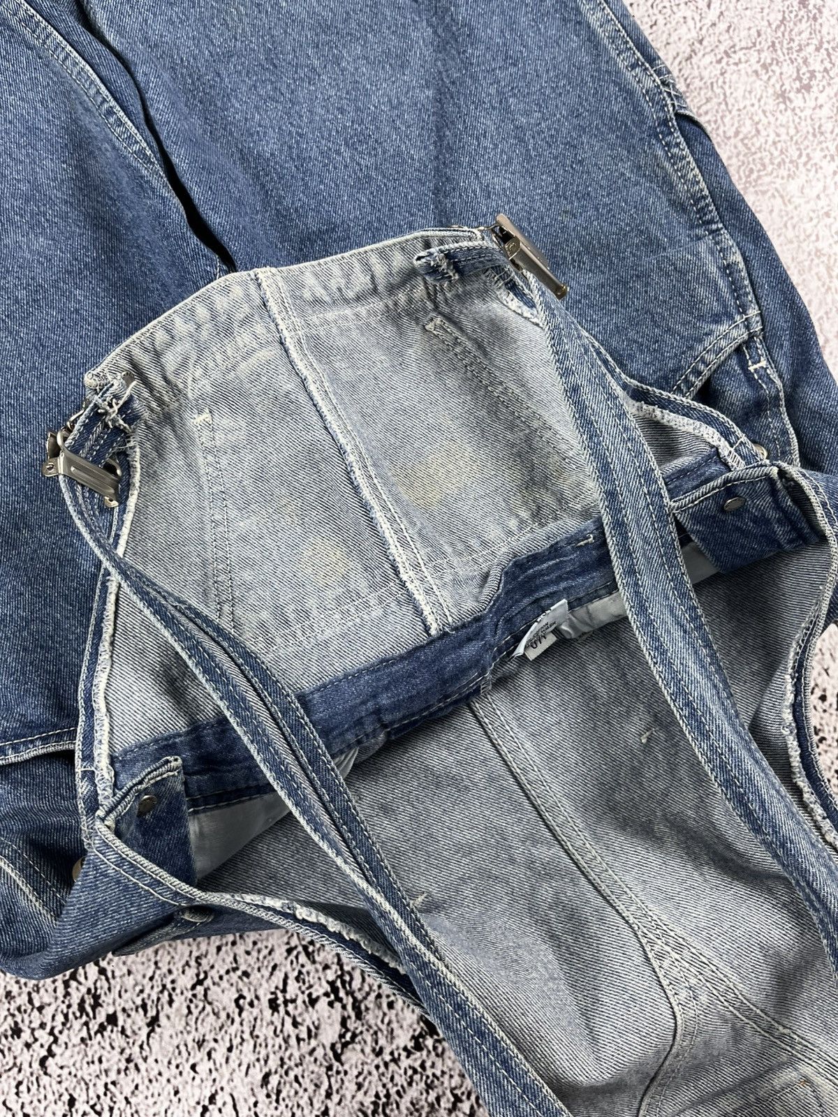 Vintage Vintage 90s Bellys denim bib overall workwear style size 31 Size 31" - 10 Thumbnail