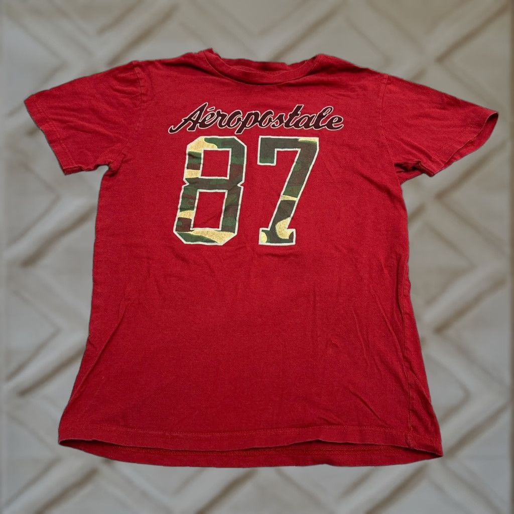 Aeropostale Aeropostale T-Shirt Womens S/M Red Crew Neck Short Sleeve Cotton Tee Top Size S / US 4 / IT 40 - 1 Thumbnail