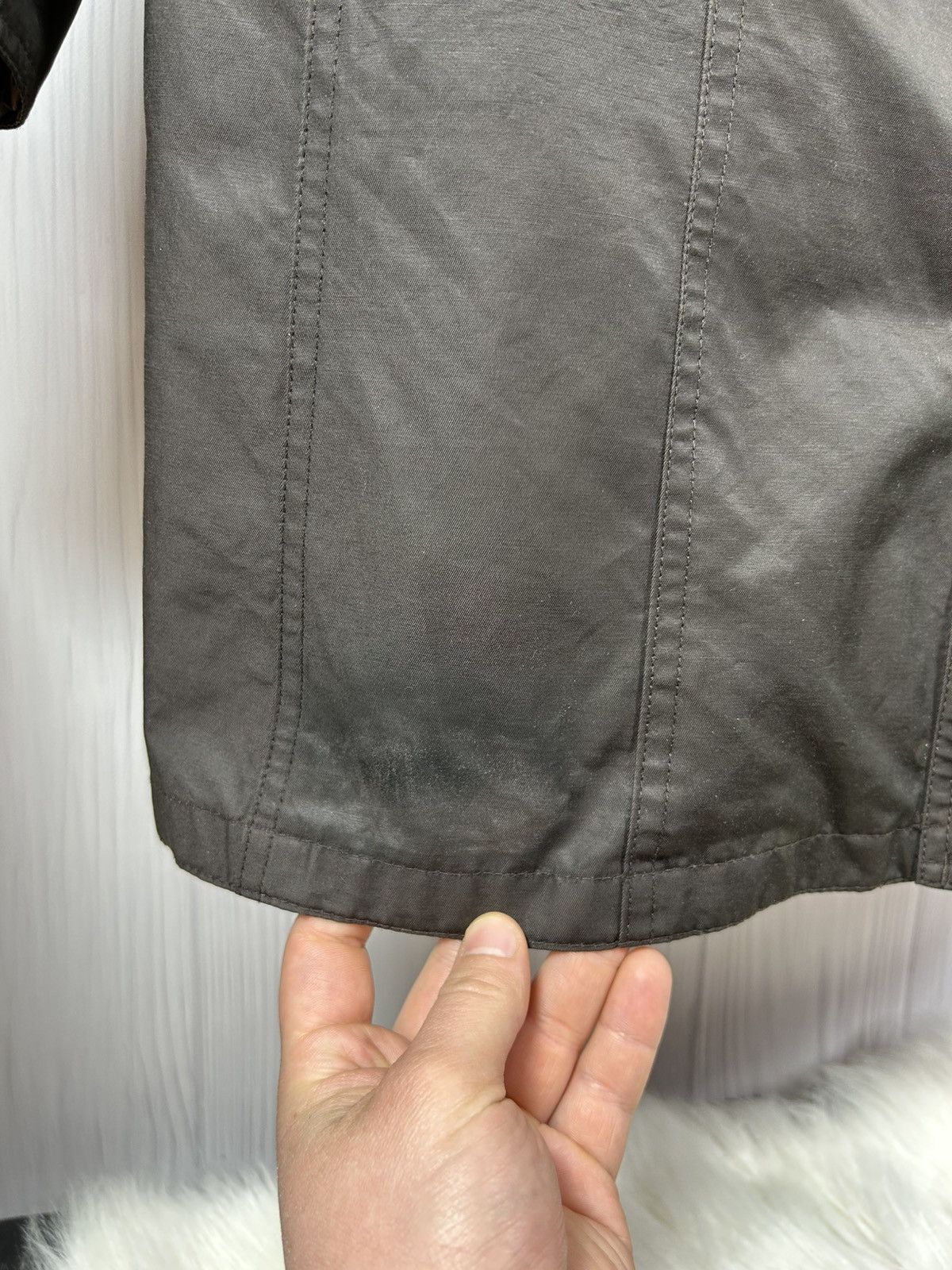 Barbour Barbour Twill Belsay Women’s Brown Waterproof Long Jacket Size XL / US 12-14 / IT 48-50 - 6 Thumbnail