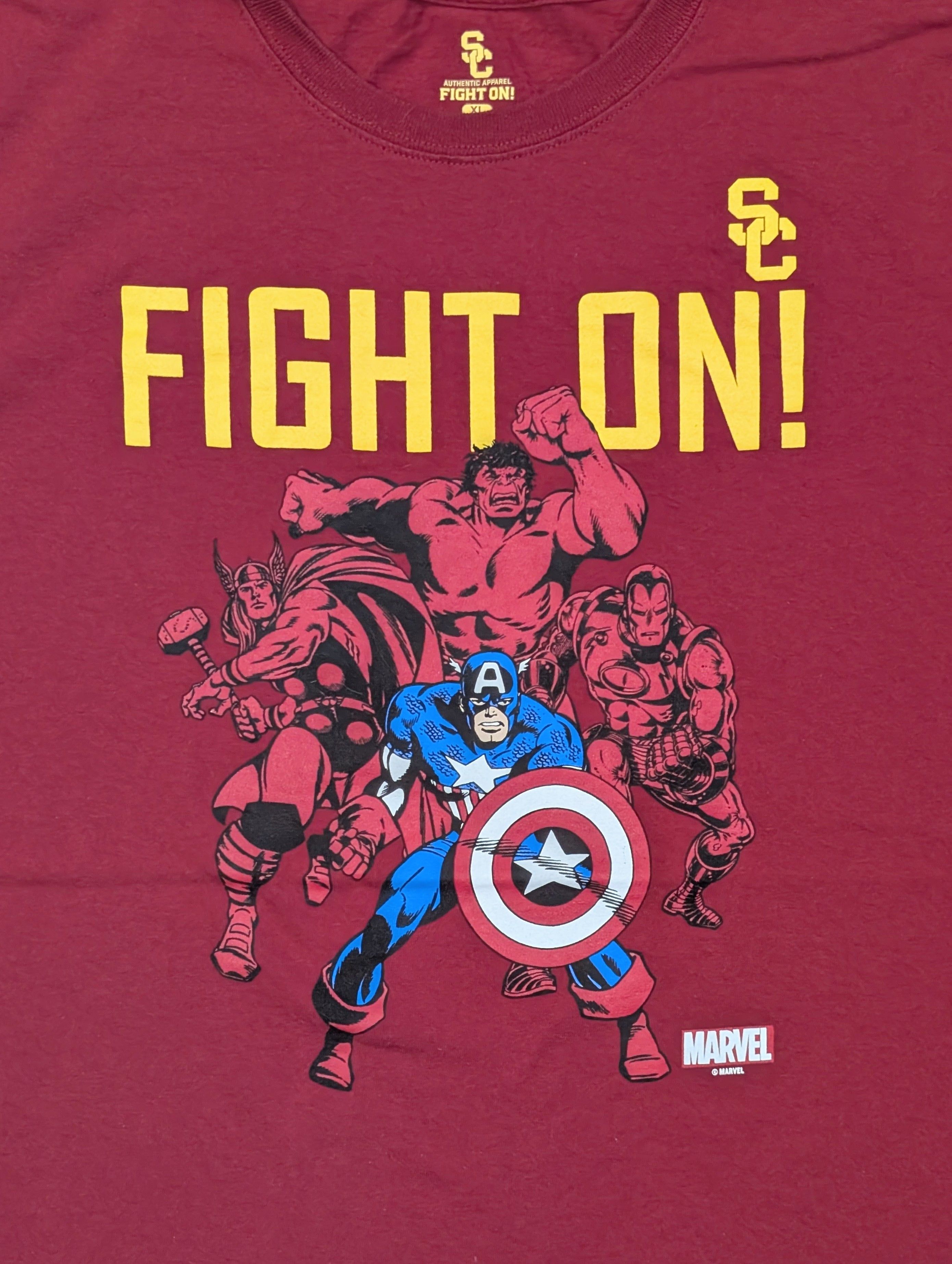 Marvel Comics USC Marvel The Avengers superheroes t-shirt - SIZE XL Size US XL / EU 56 / 4 - 2 Thumbnail