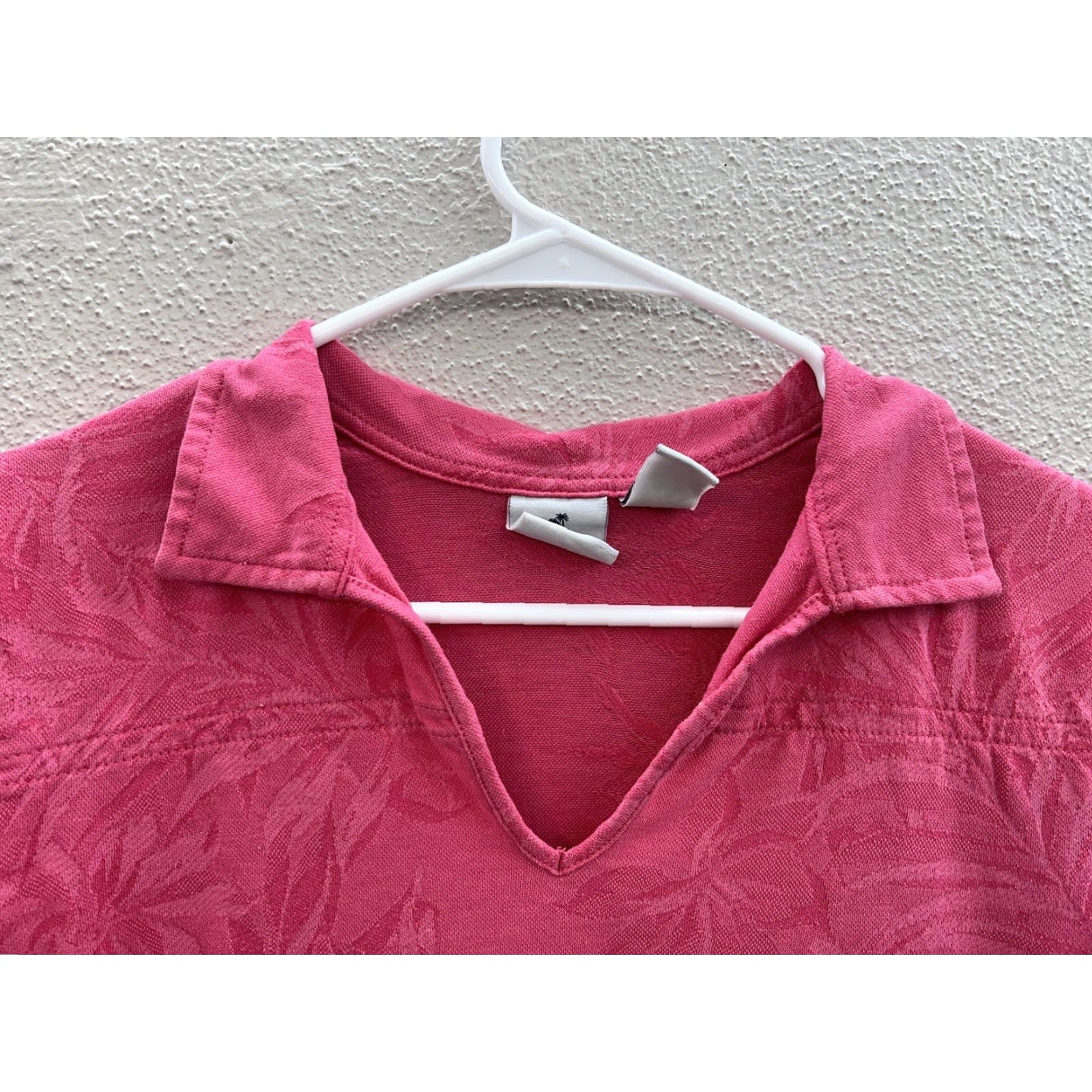 Pinko Womens Caribbean Joe Shirt Cap Sleeve Collared Floral Pink Petite Large Blouse Shirt Womens Caribbean Joe Cap Sleeve Collared V-Neck Floral Pink Size L / US 10 / IT 46 - 2 Thumbnail