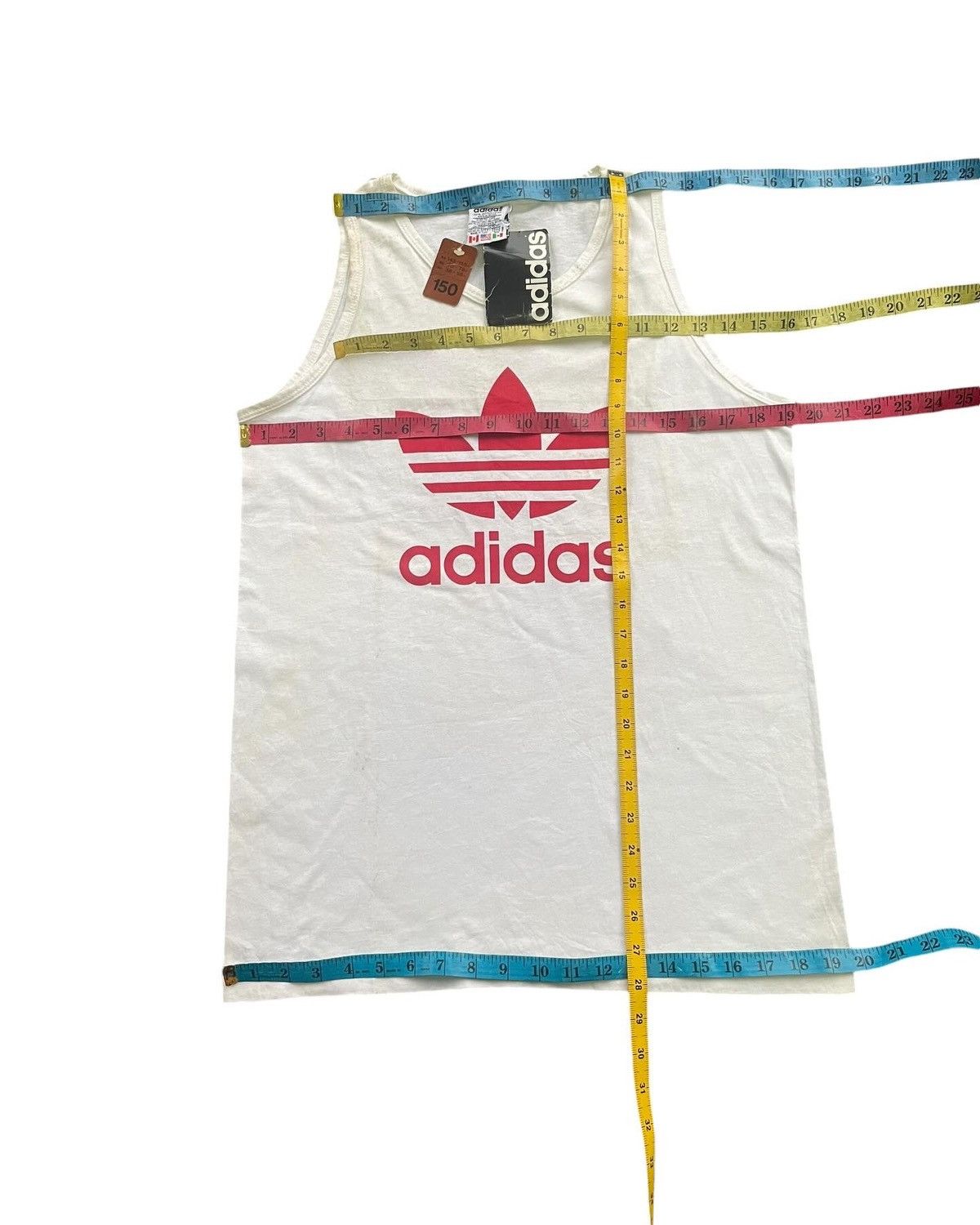 Adidas Vintage Adidas Trefoil Deadstock Sleeveless Tshirt Size US M / EU 48-50 / 2 - 9 Thumbnail
