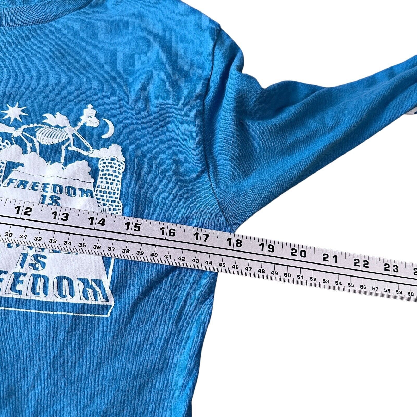 Stussy Stussy Power is Freedom T-Shirt Blue Men’s Small Cotton Size US S / EU 44-46 / 1 - 8 Thumbnail