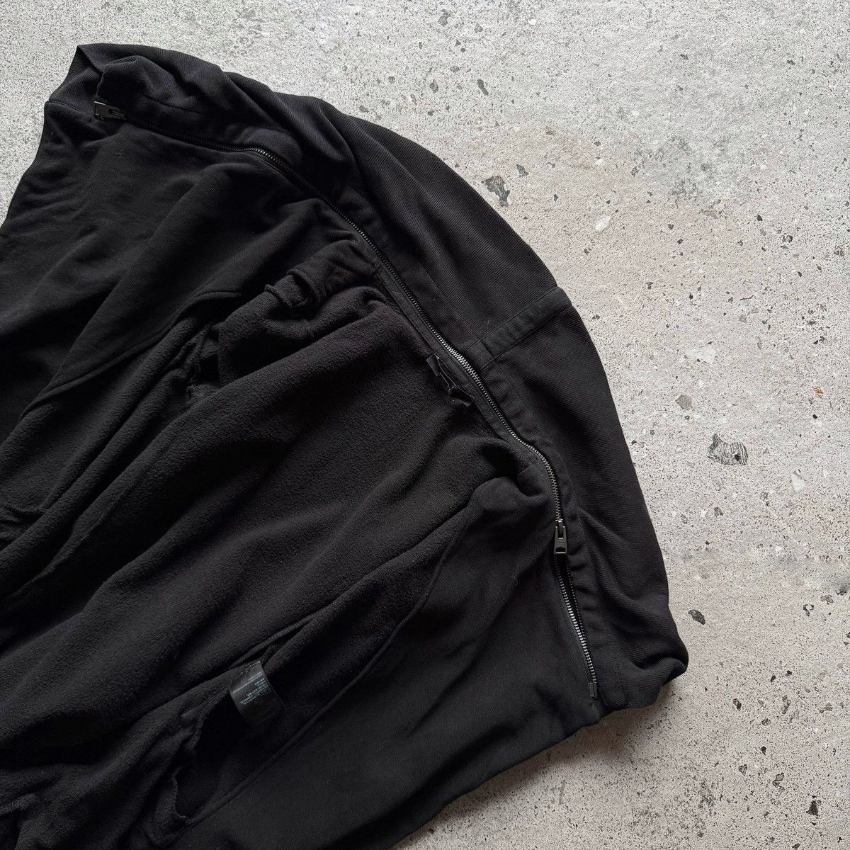 Allsaints AllSaints Black Asymmetric Zip Drape Dahlia Cardigan Sweater Size XS / US 0-2 / IT 36-38 - 7 Thumbnail