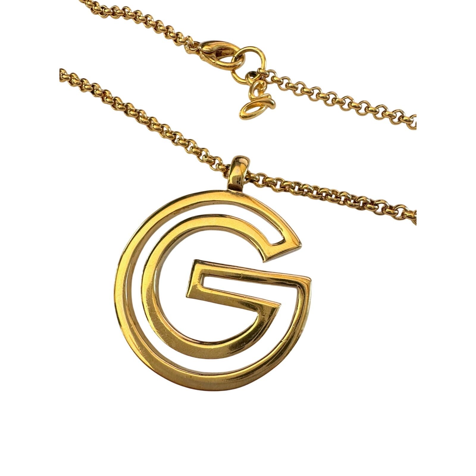 Givenchy Givenchy Vintage G Outline Necklace - 29" Chain Size ONE SIZE - 9 Thumbnail