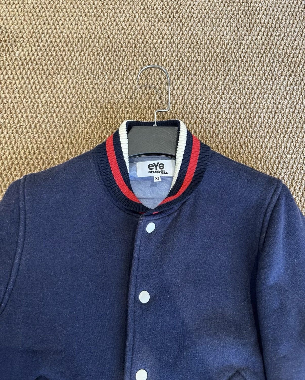 Comme des Garcons Comme des Garçons Eye Navy Varsity Jacket K23 Size US XS / EU 42 / 0 - 2 Thumbnail