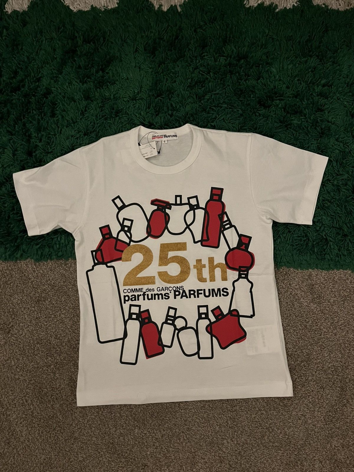 Comme des Garcons Comme Des Garçons 25th Anniversary Parfums T Shirt Small Size US S / EU 44-46 / 1 - 1 Thumbnail