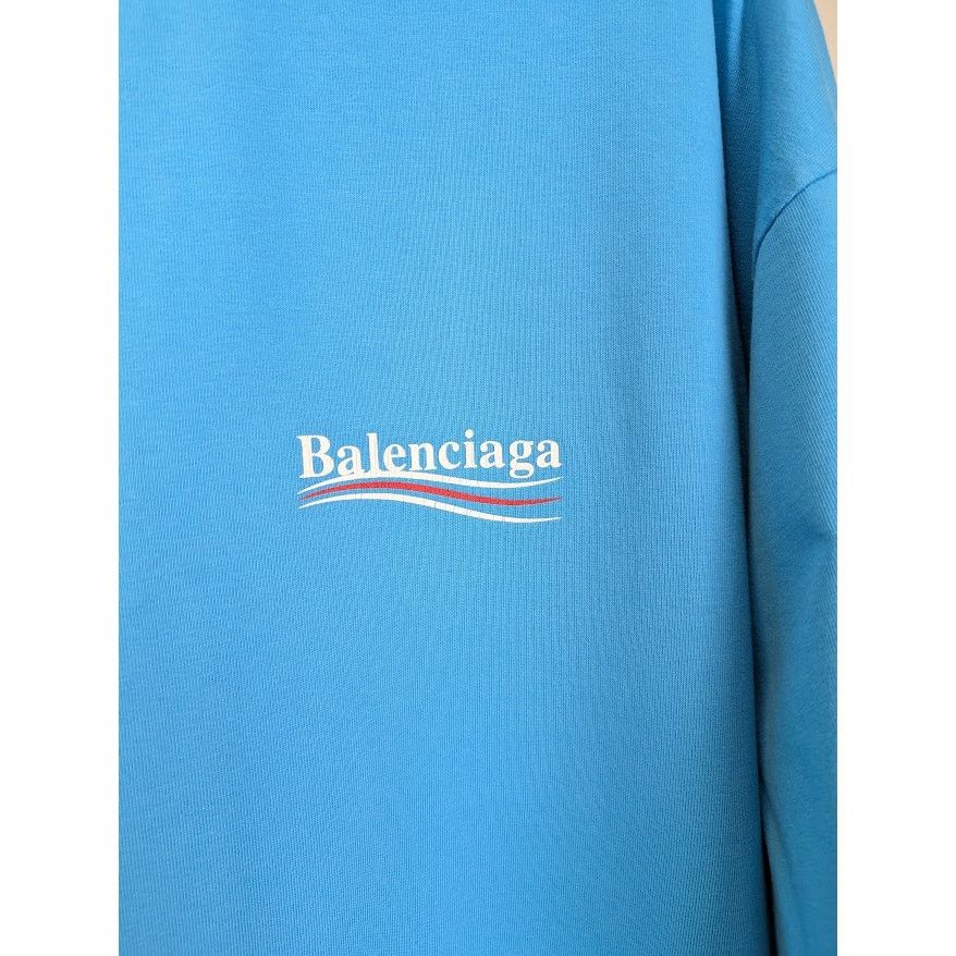Balenciaga o1rshd1 Political Logo Large Fit T-Shirt Size US L / EU 52-54 / 3 - 4 Thumbnail